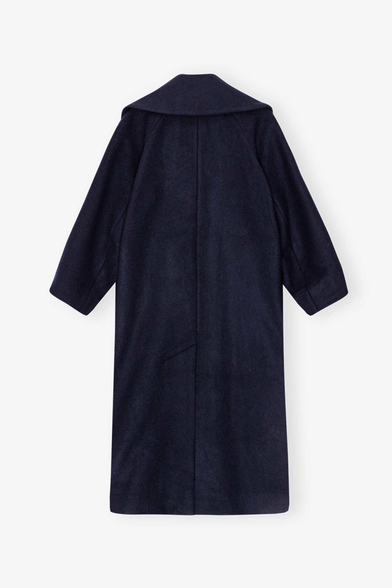 DARK BLUE WOOL COAT - 6