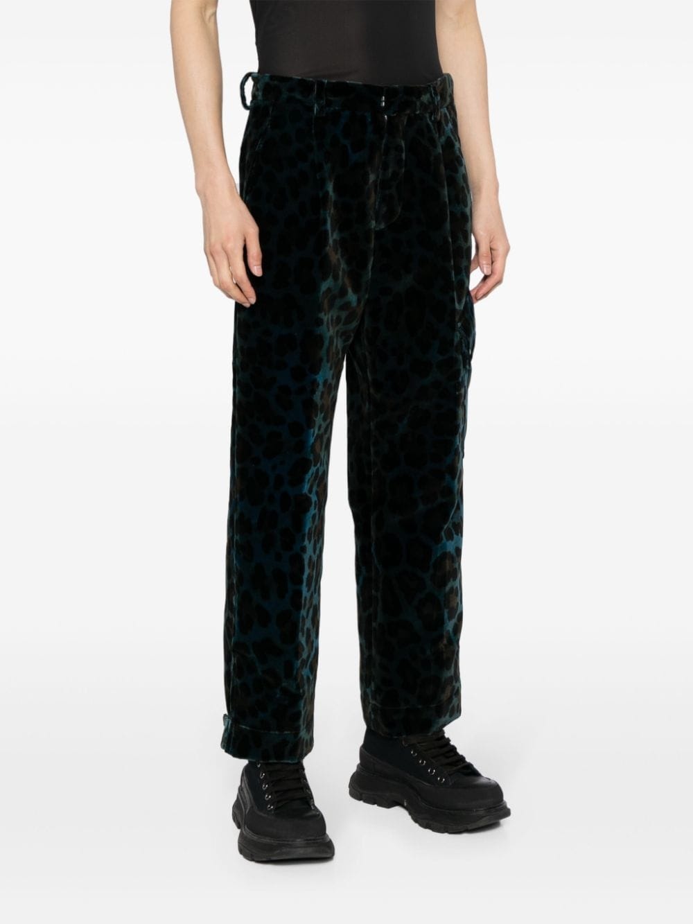 Combine leopard-print cargo trousers - 3
