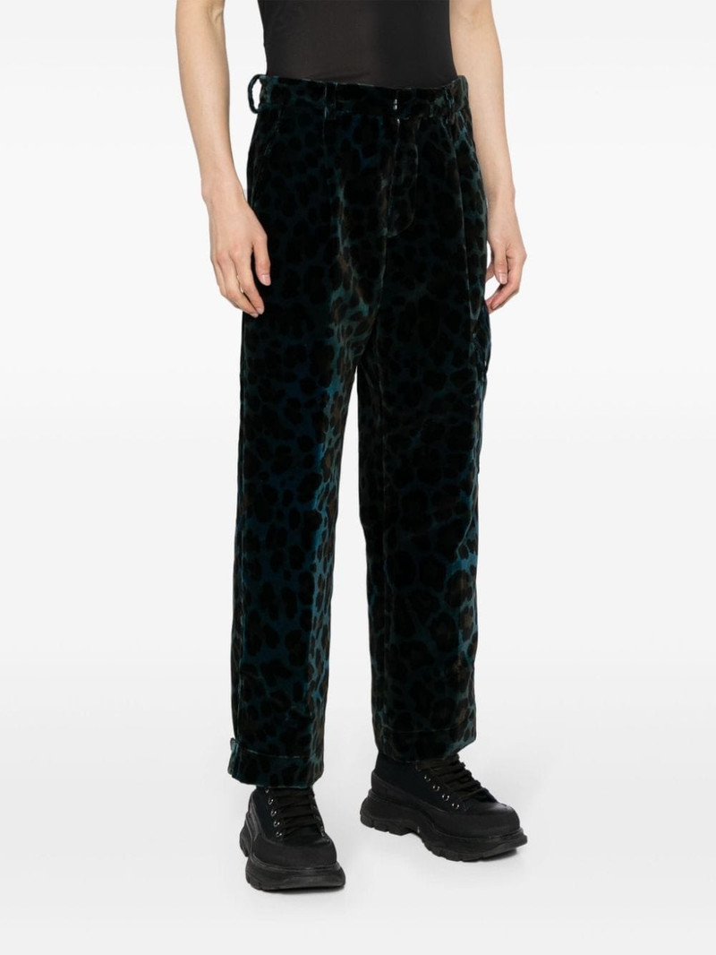 Combine leopard-print cargo trousers 3