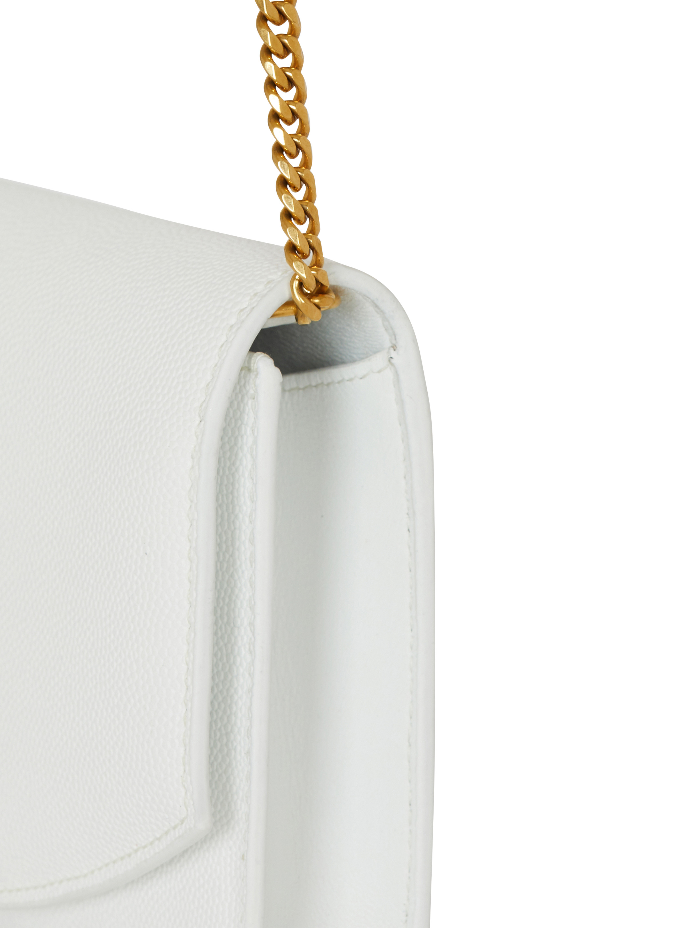 Emblème grained calfskin clutch - 5