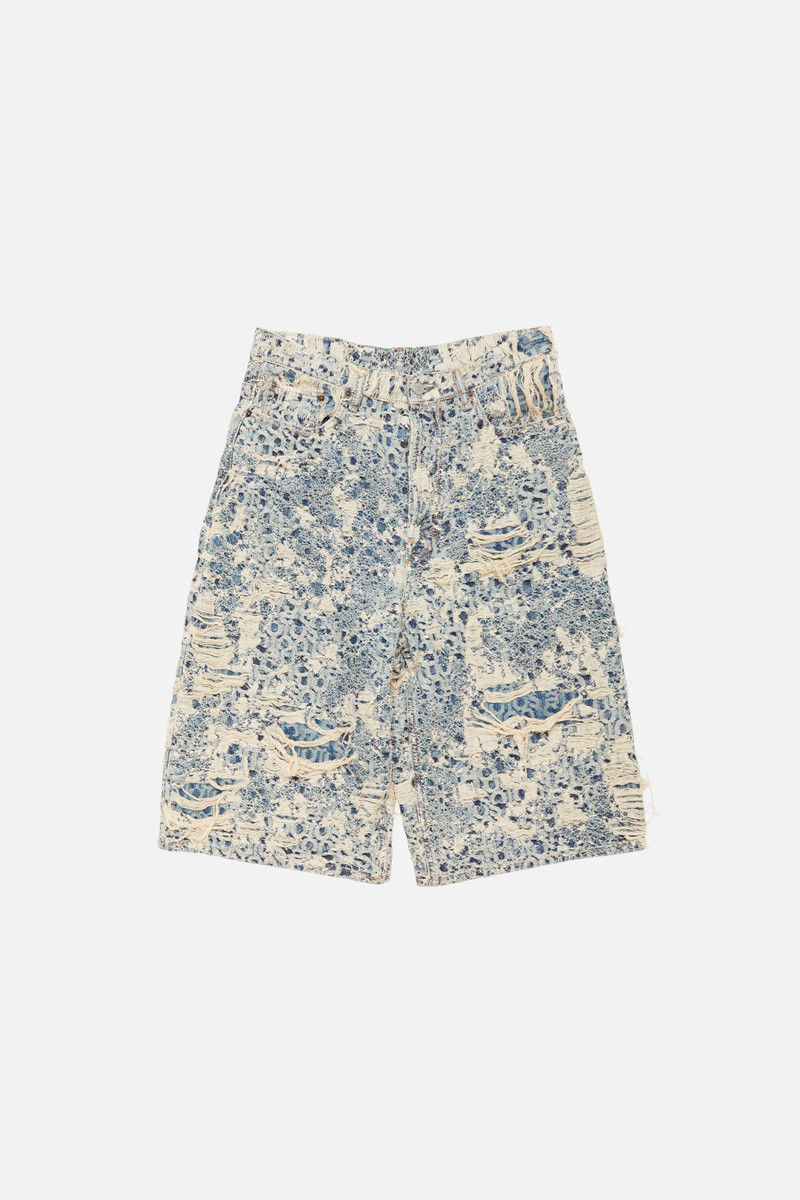 Denim shorts - Loose fit - Mid Blue 1