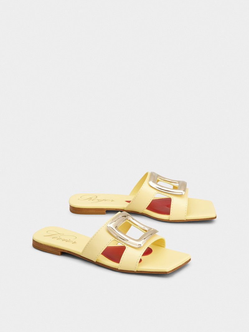 Roger Vivier Viv' by the Sea Mules in leather outlook