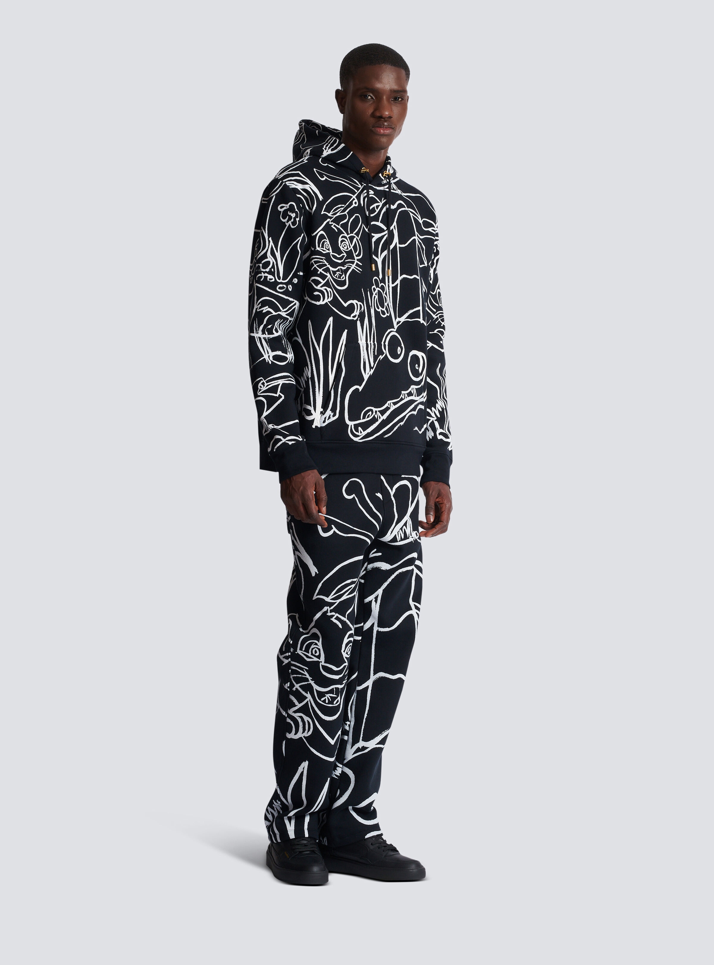 Disney x Balmain: The Lion King - Hoodie with Enfant Précoce print - 3