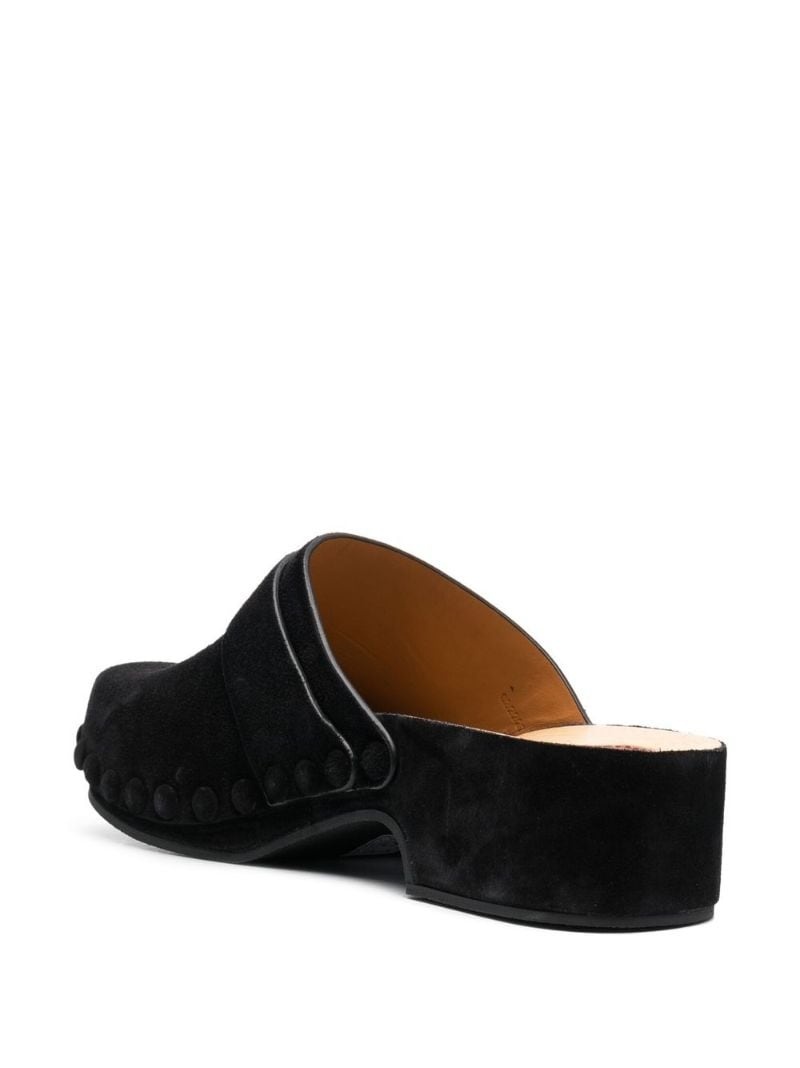 suede clog mules - 3