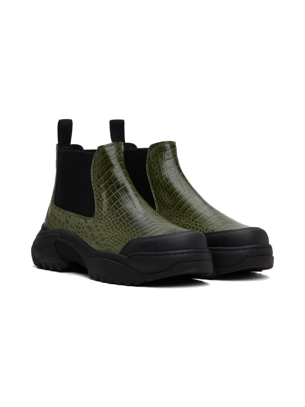 Green Low Chelsea Boots - 4