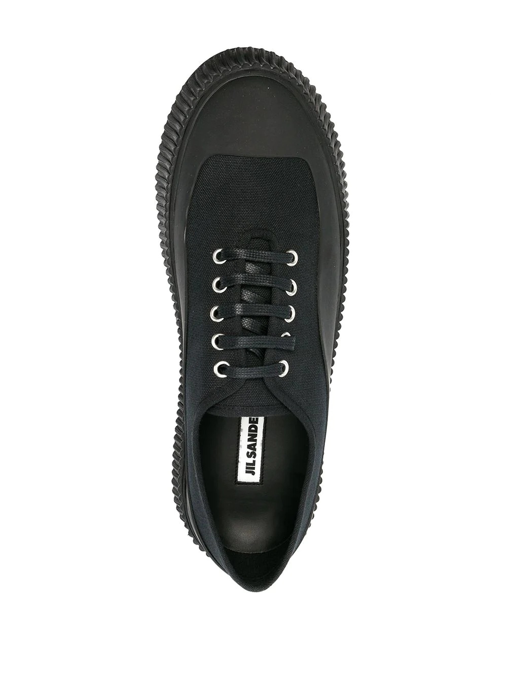 padded lace-up sneakers - 4