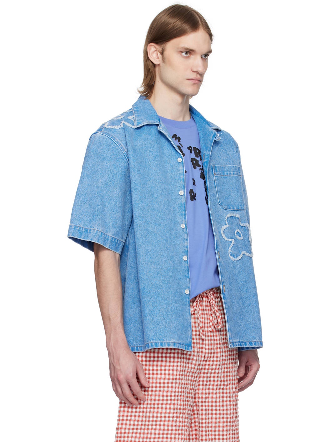 Blue Bowling Denim Shirt - 2