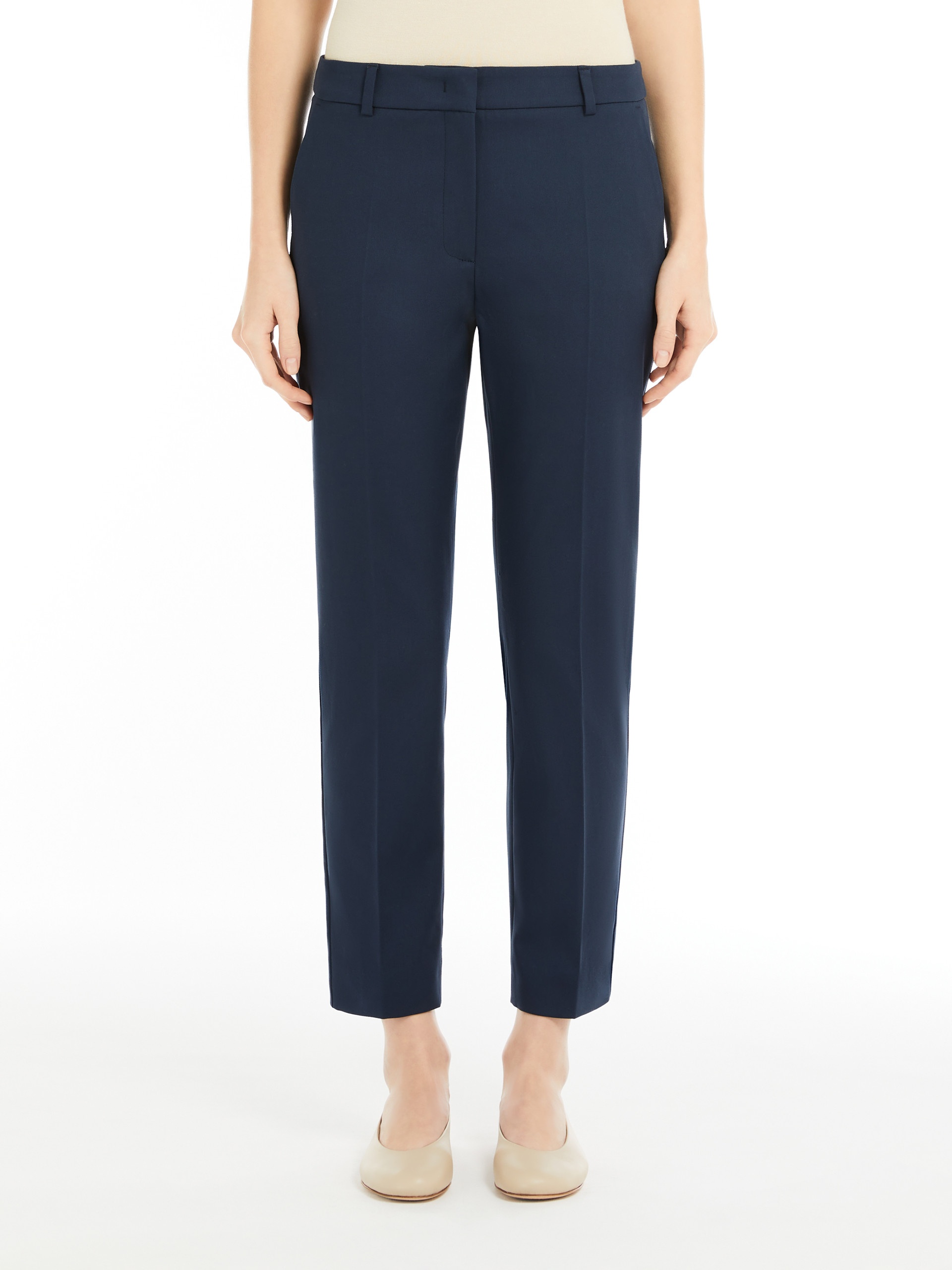 VITE Stretch cotton cigarette trousers - 3