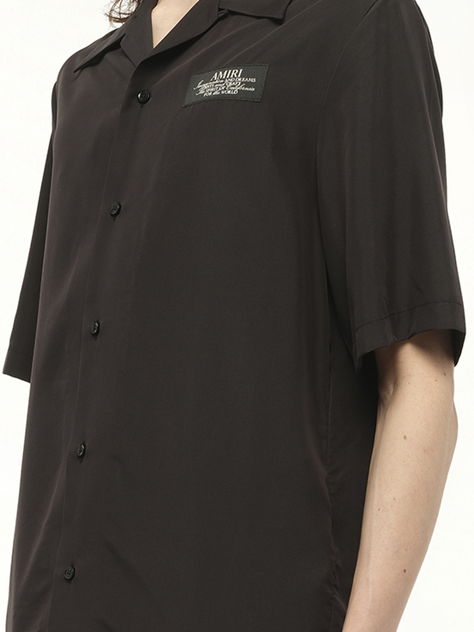 Amiri Spirit Bowling Shirt in Black - 3