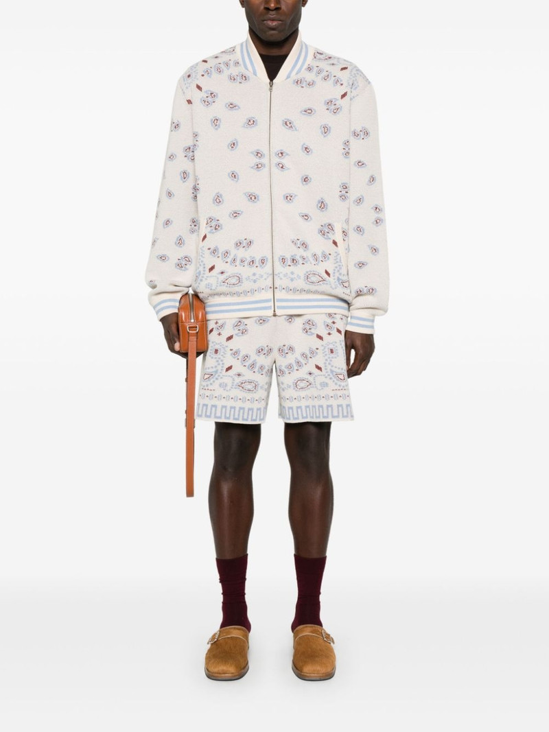 Alanui bandana-print bomber jacket outlook