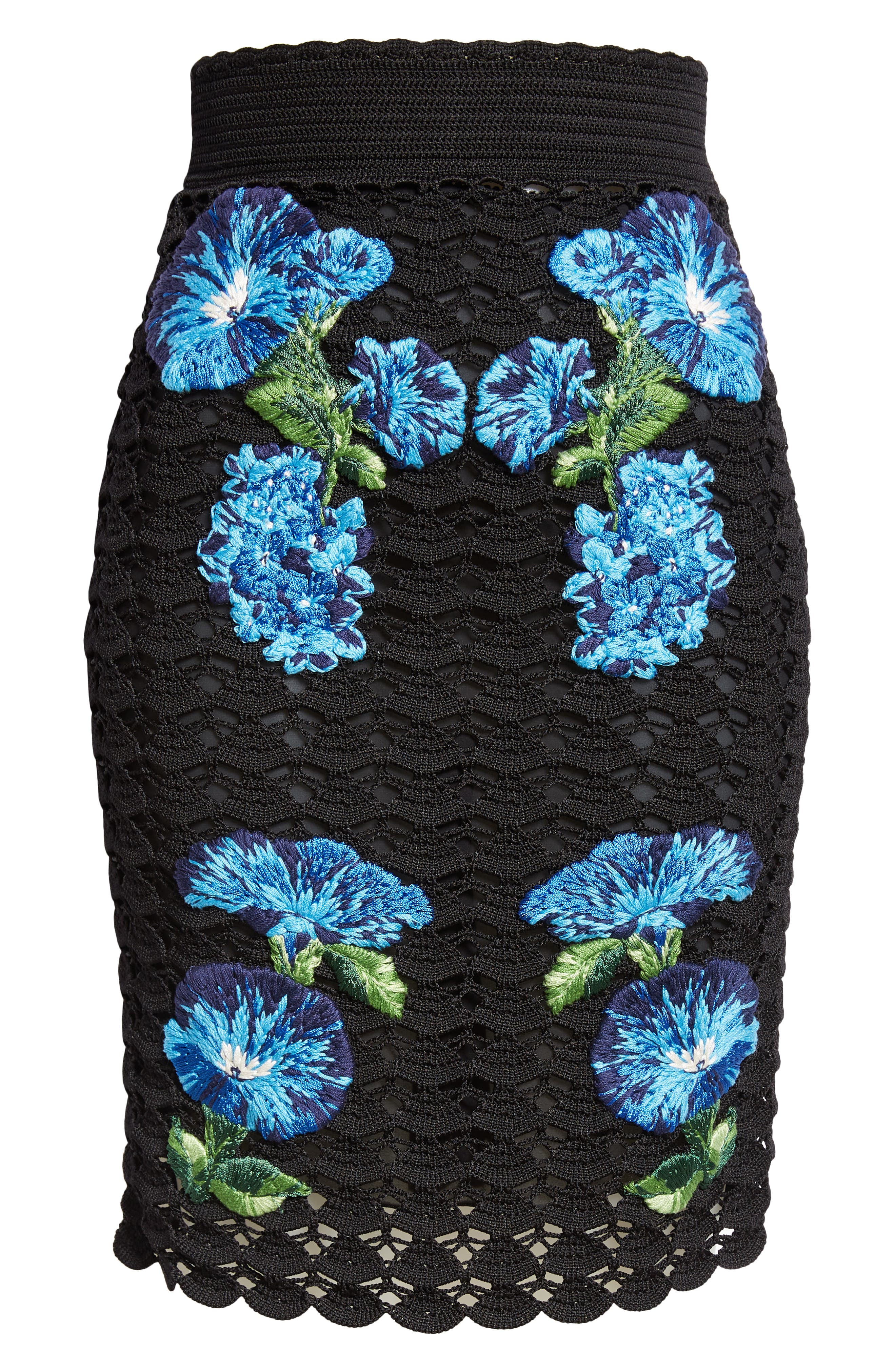 Bluebell Floral Embroidered Crochet Skirt - 6