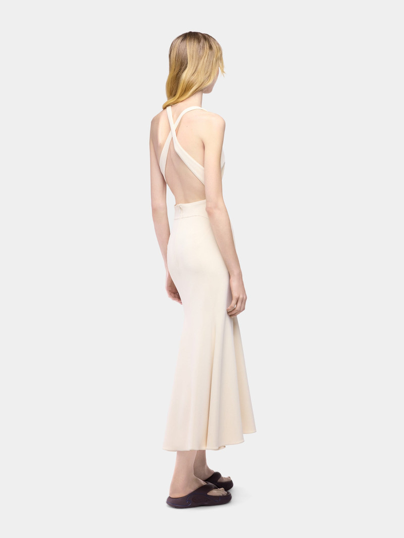 MIDI DRESS IN OFF WHITE VISCOSE JERSEY 3