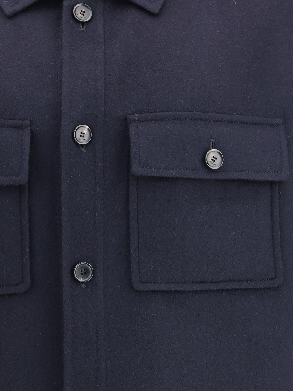 Jim cashmere flap-pocket shirt - 4