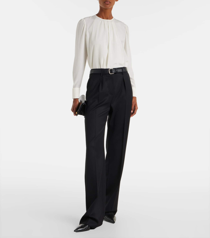 Max Mara Cannes virgin wool straight pants outlook