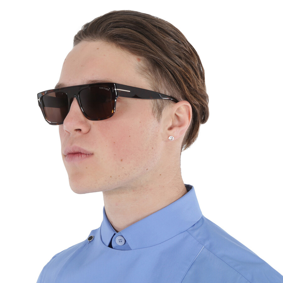 Tom Ford Dunning Brown Square Men's Sunglasses FT0907 52E 55 - 2