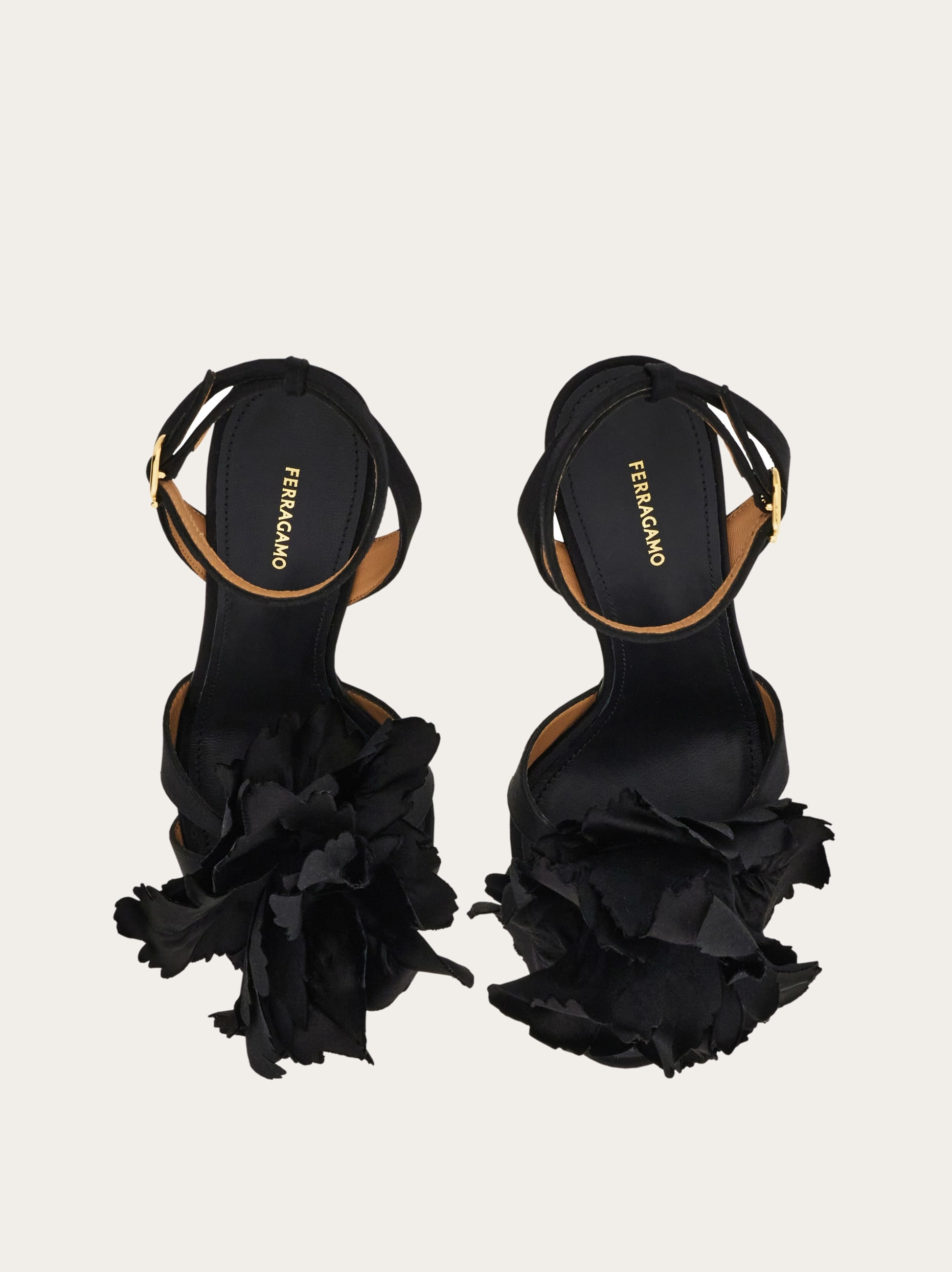 Flower embellished high heel sandal - 3