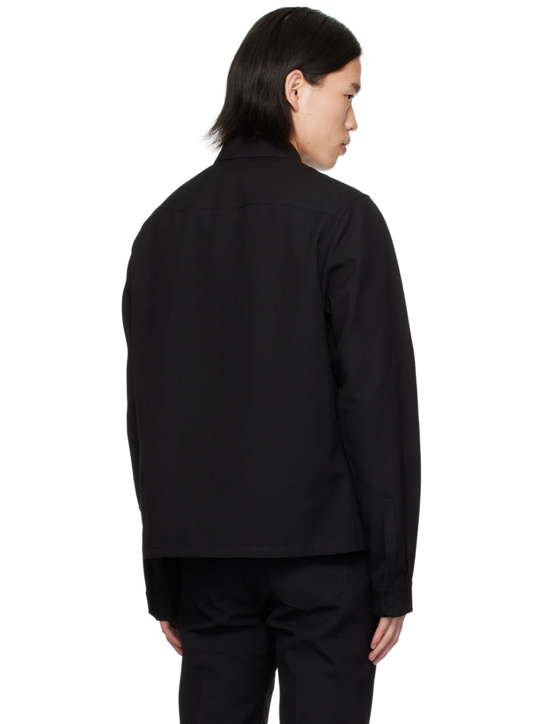 Black Cropped Shirt - 3