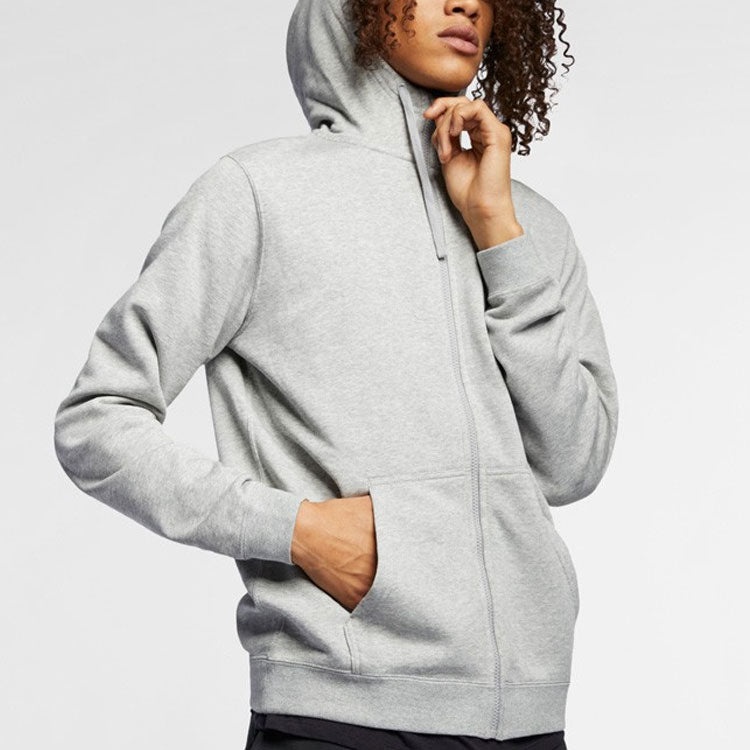 Nike Sportswear Club French Terry Full House Hoodie  gray 804392-063 - 4