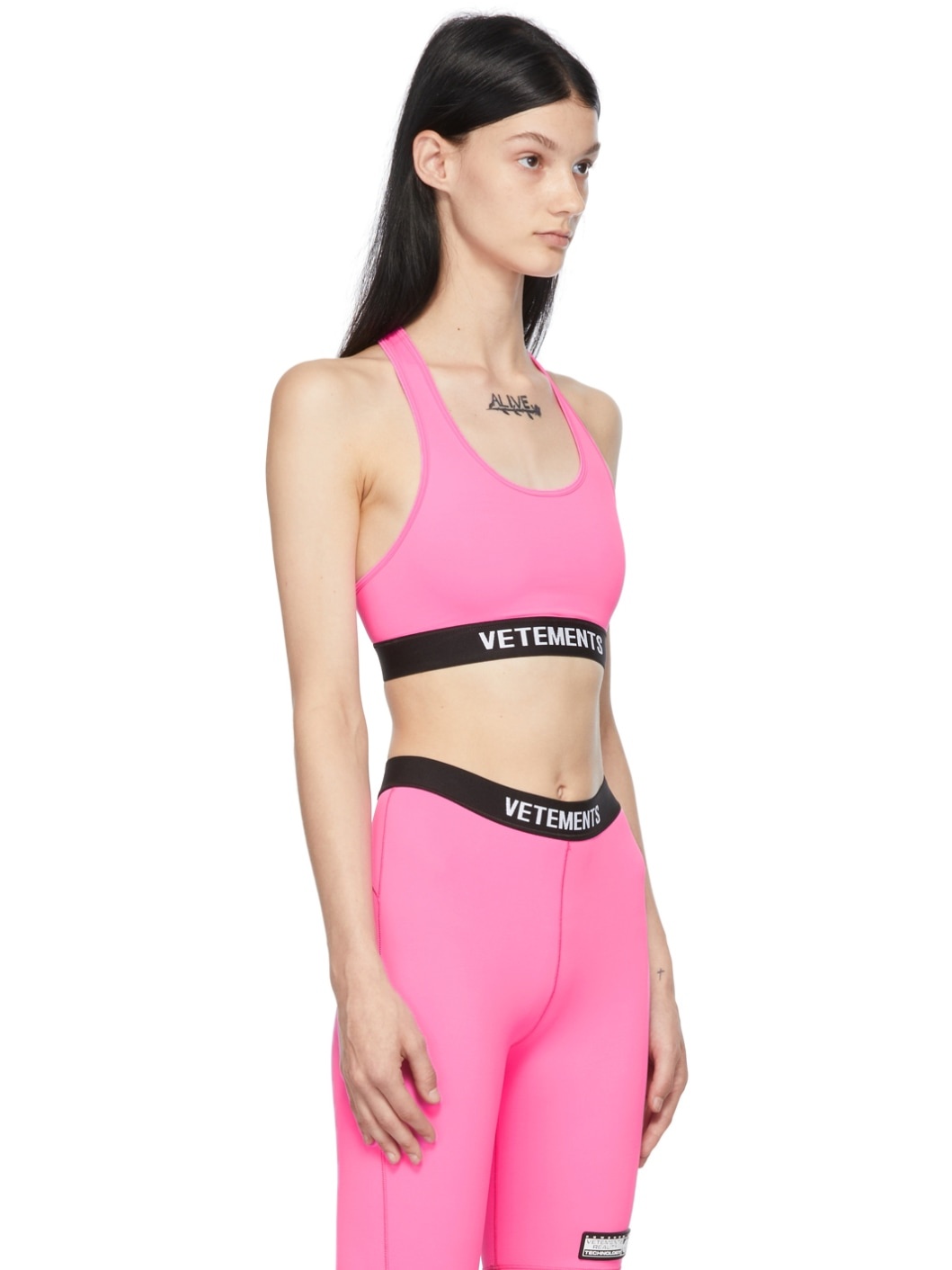 Pink Logo Sports Bra - 2