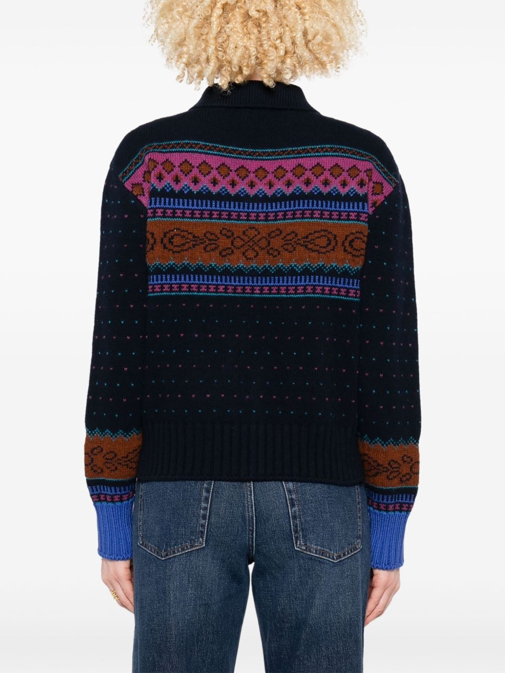 fair-isle cardigan - 4