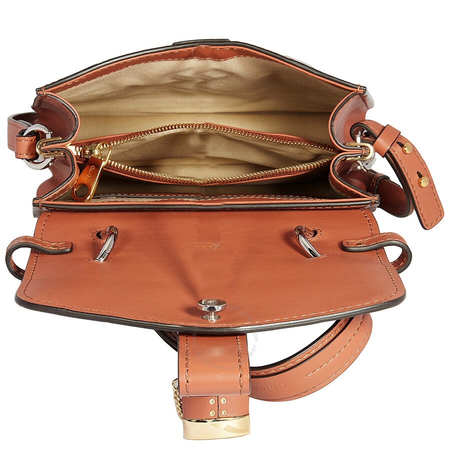 Chloe Crocodile Embossed Small Aby Day Shoulder Bag - 4