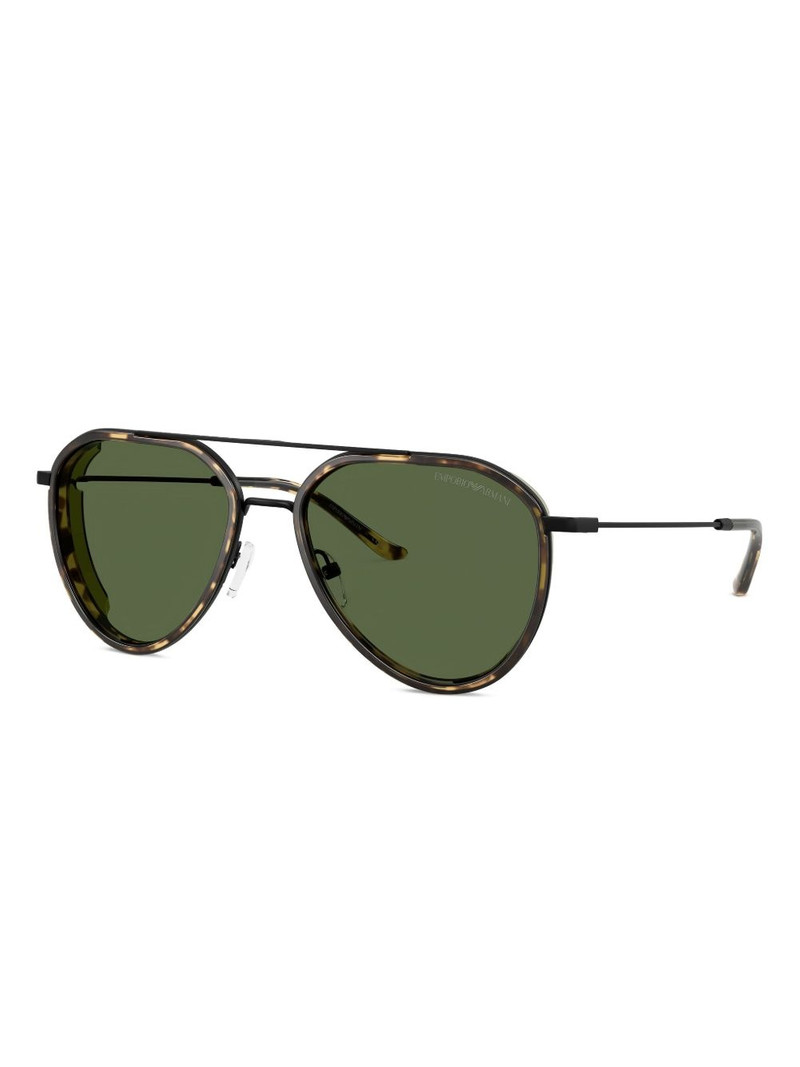 EMPORIO ARMANI double-bridge sunglasses outlook