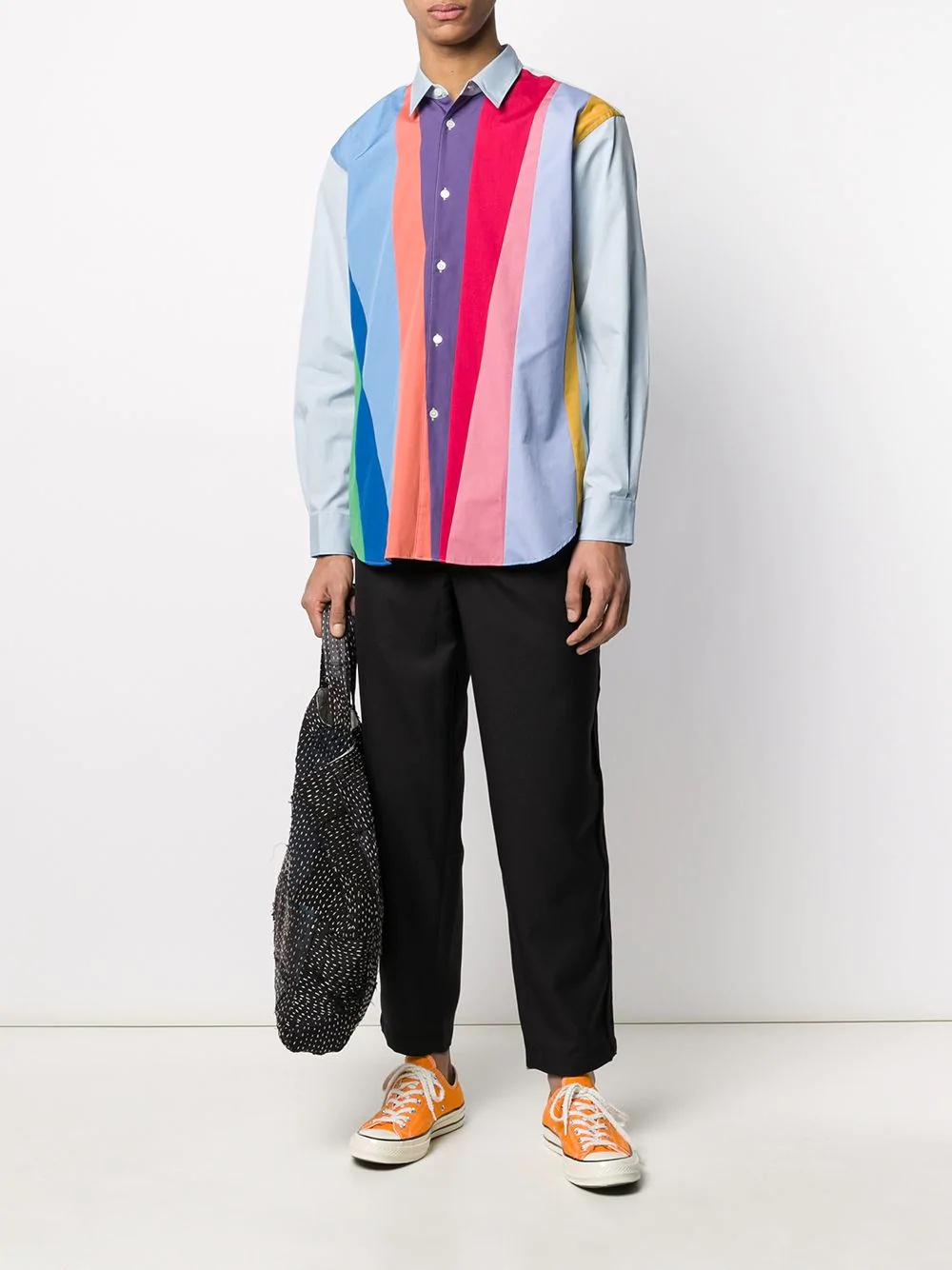 colour-block shirt - 2