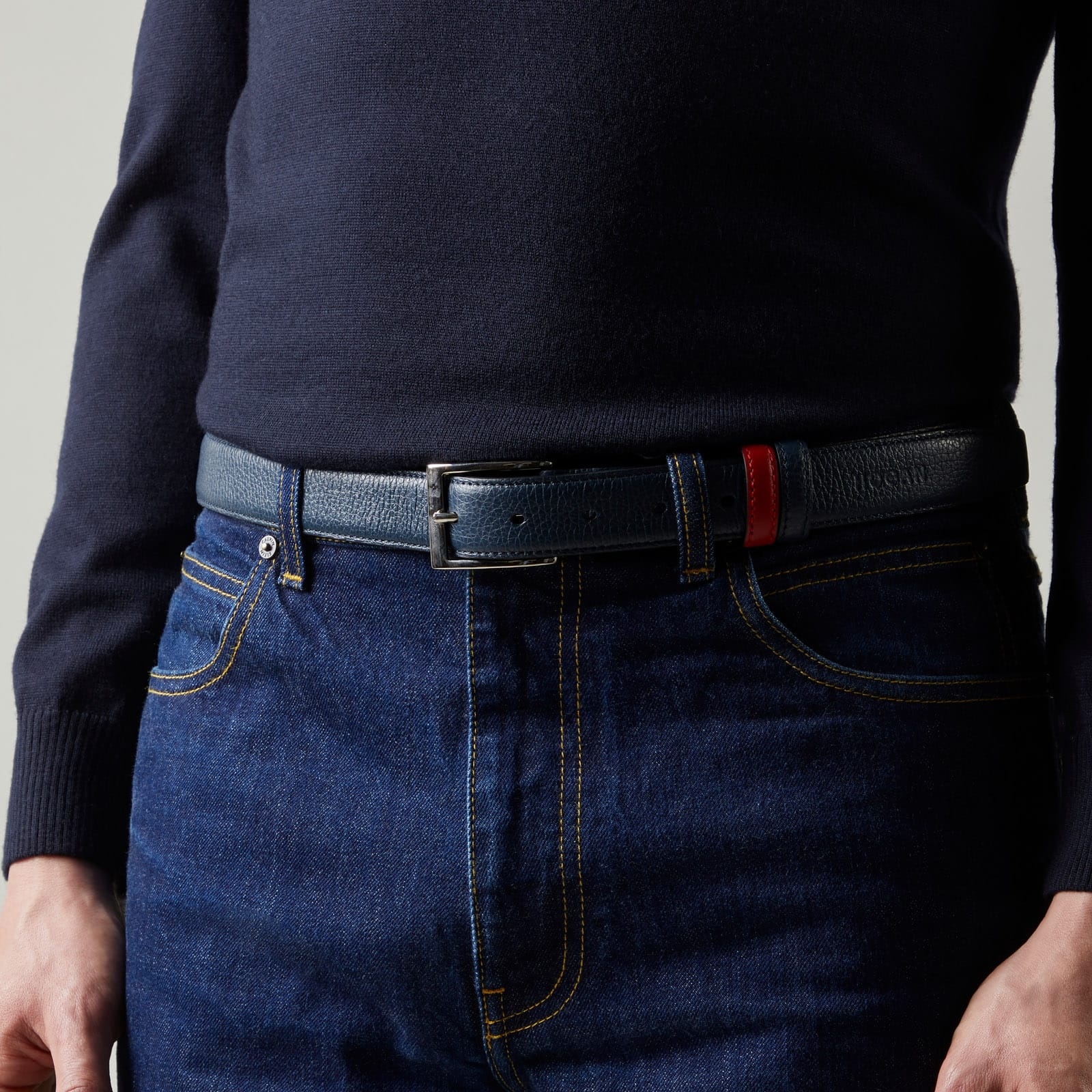 Belt Black Red - 3