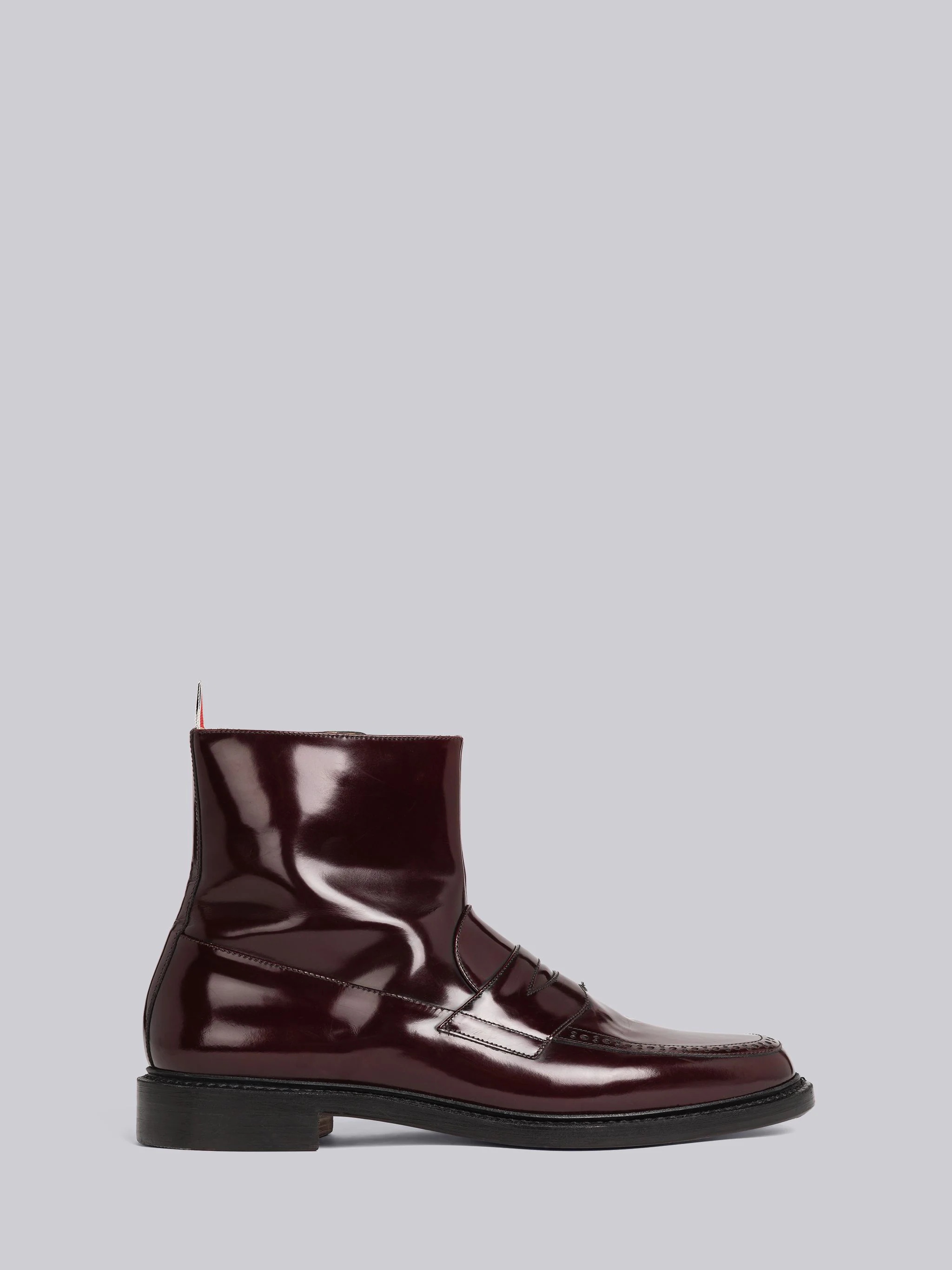 Calf Leather Penny Loafer Ankle Boot - 1