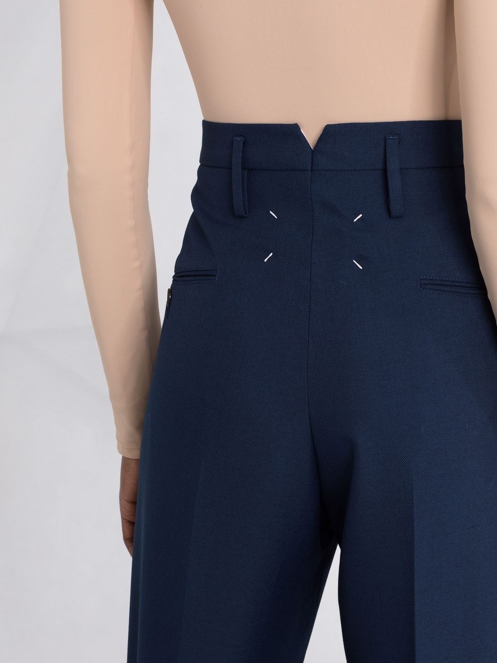 high-waist straight trousers - 3