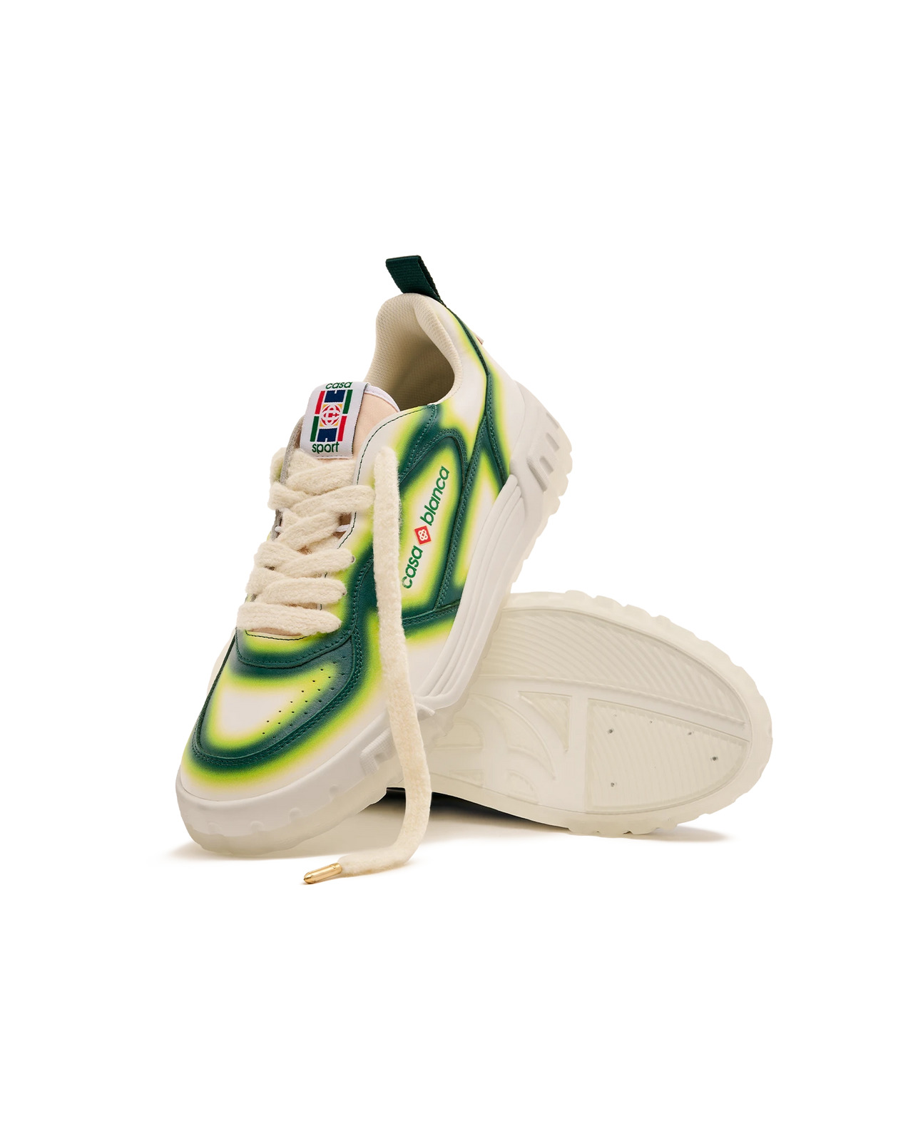 Women's Court Green Fade Sneaker | Casablanca Paris - 8