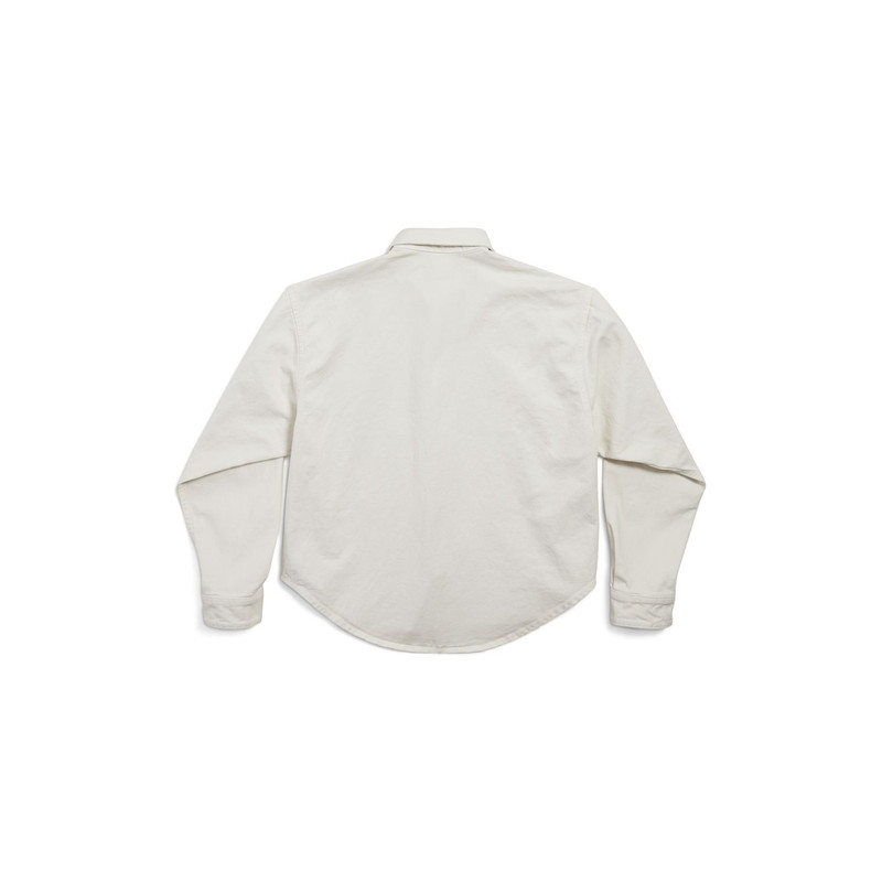 BALENCIAGA Women's Large Fit Shirt in White outlook