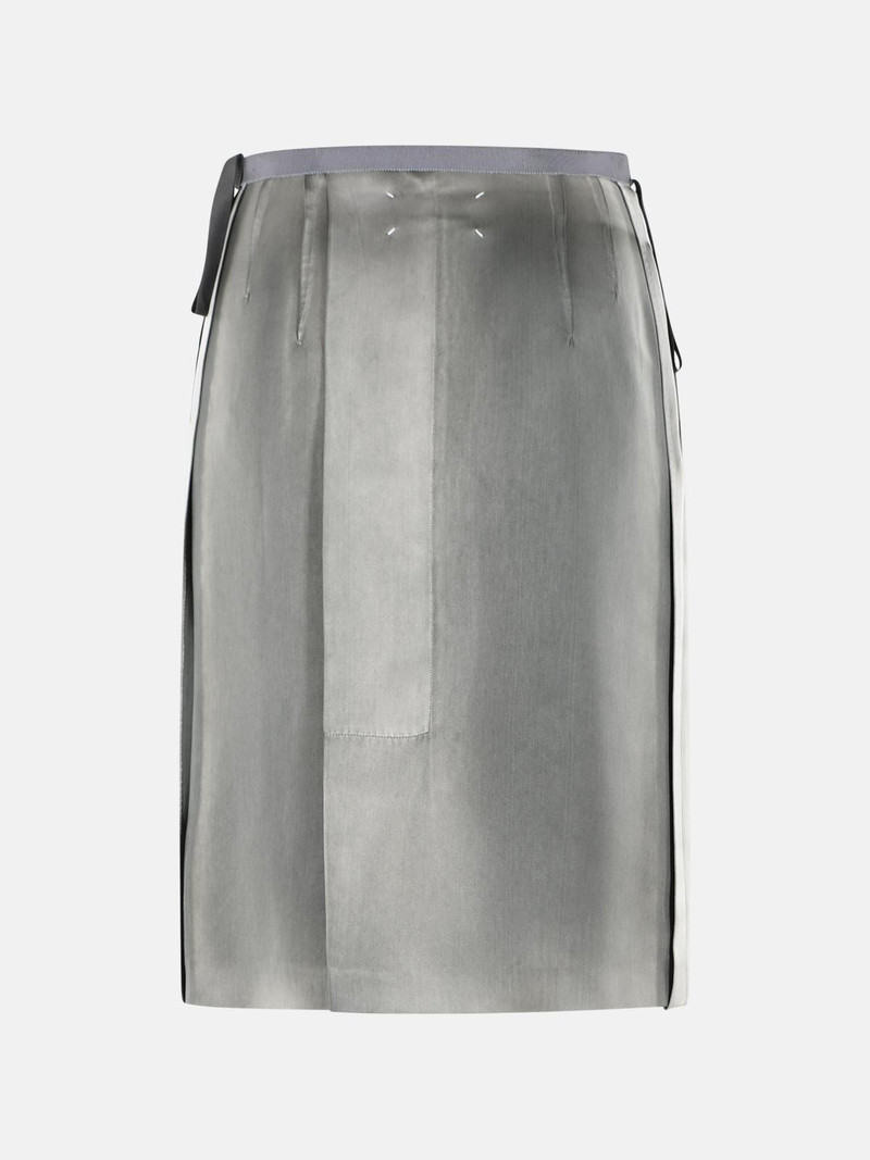 Maison Margiela GREY VISCOSE MIDI SKIRT outlook