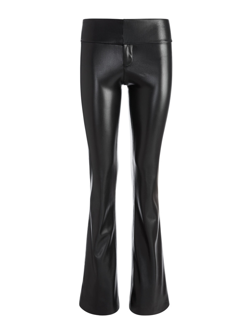 OLIVIA VEGAN LEATHER BOOTCUT PANT 1