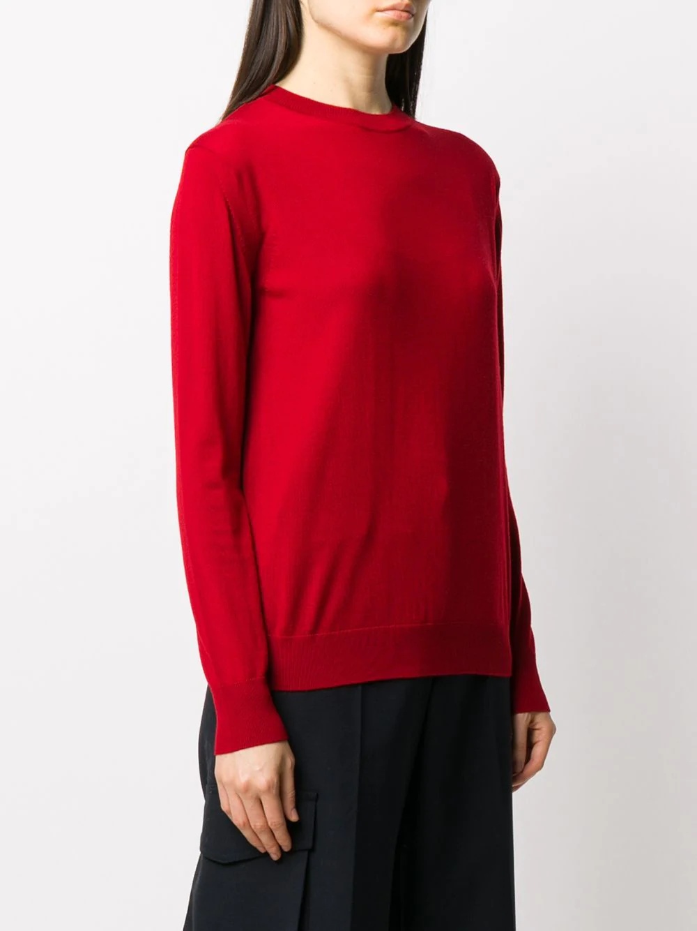 crewneck wool jumper - 3