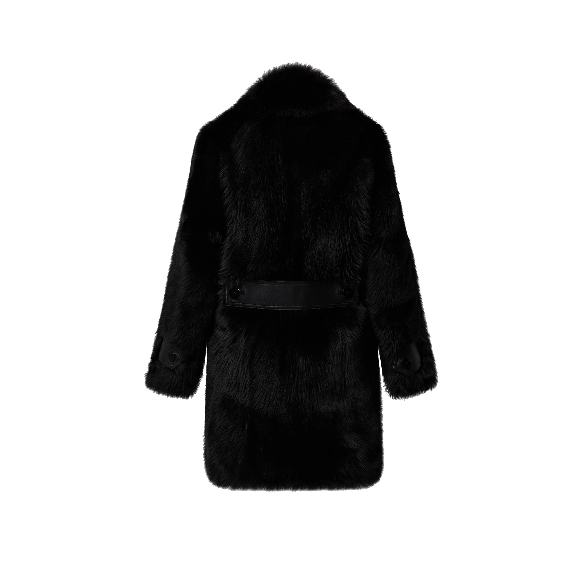Long-Haired Shearling Coat - 3