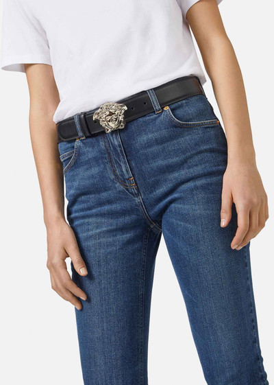 VERSACE La Medusa Leather Belt outlook