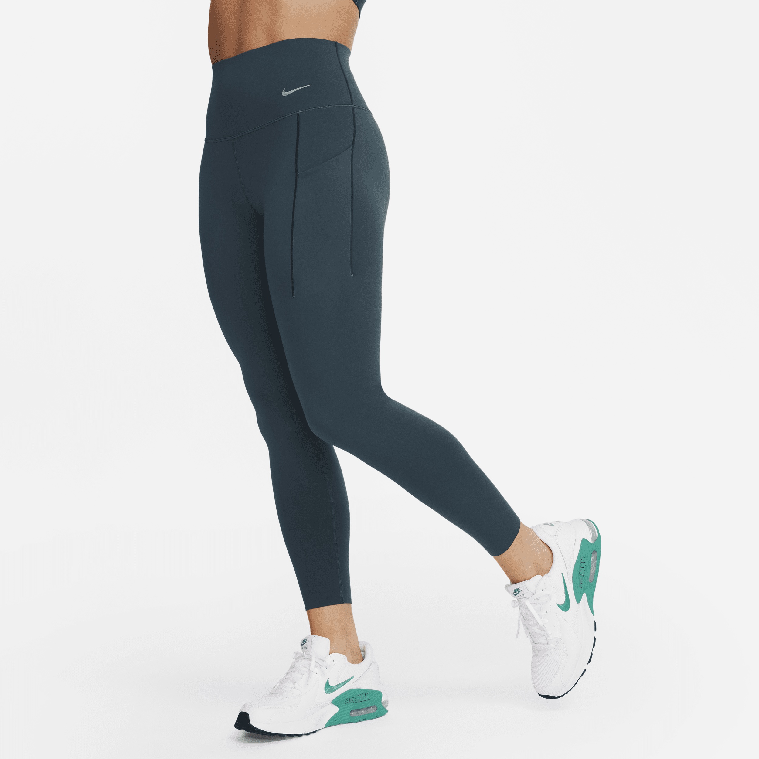 Nike Women's Universa Medium-Support High-Waisted 7/8 Leggings with Pockets - 3