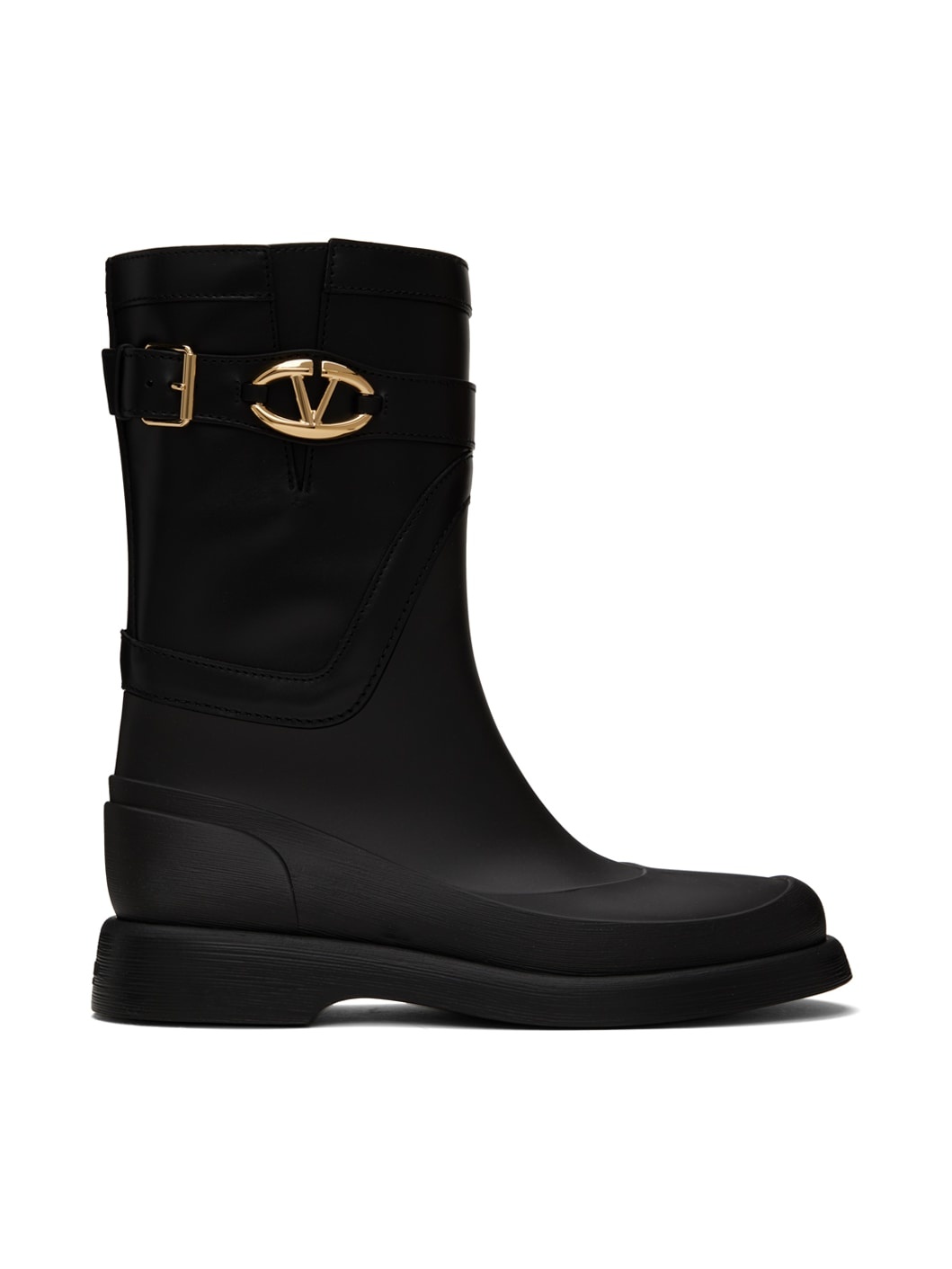 Black VLogo The Bold Edition Rain Boots - 1
