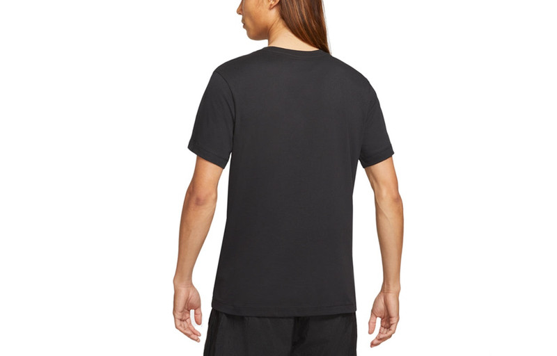Nike Nike Sportswear 3D Logo Printing Sports Round Neck Short Sleeve Black DJ1370-010 outlook