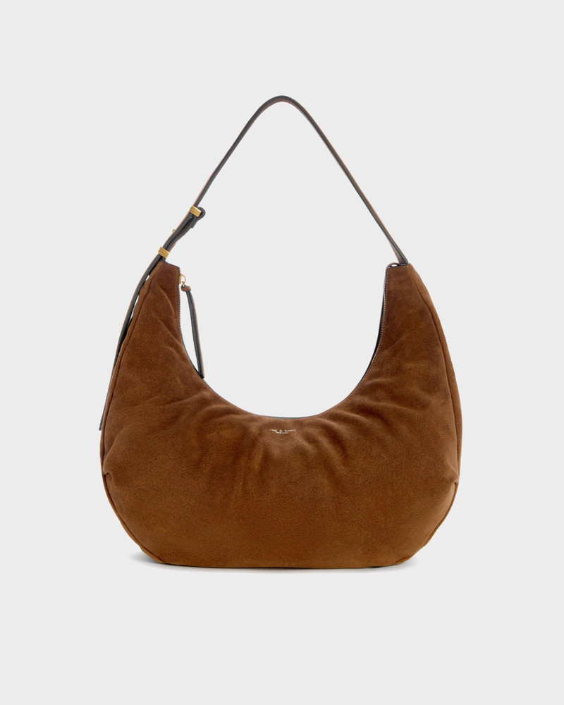 rag & bone Hudson Large Suede Hobo outlook