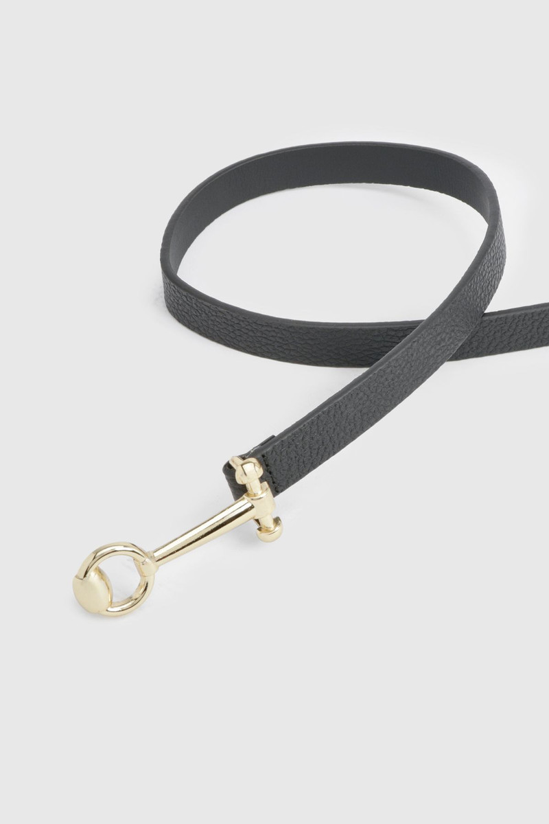 Snaffle Trim Leather Belt 4