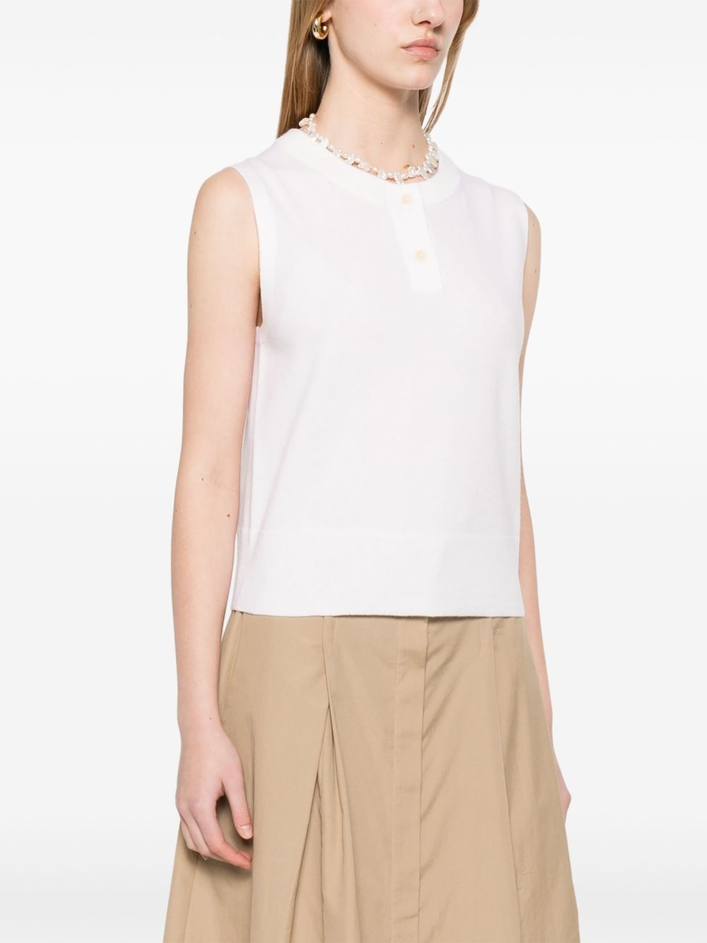 knitted henley top - 3