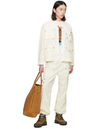 UNDERCOVER Off-White Crinkled Cargo Pants outlook