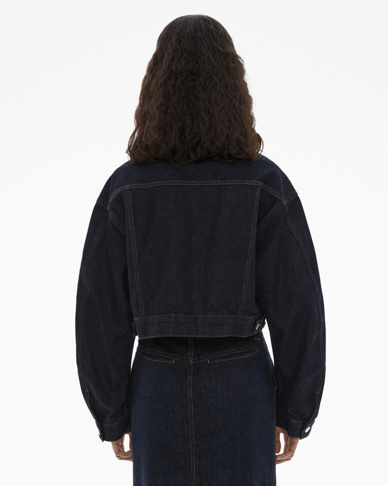 CROPPED DENIM TRUCKER JACKET 4