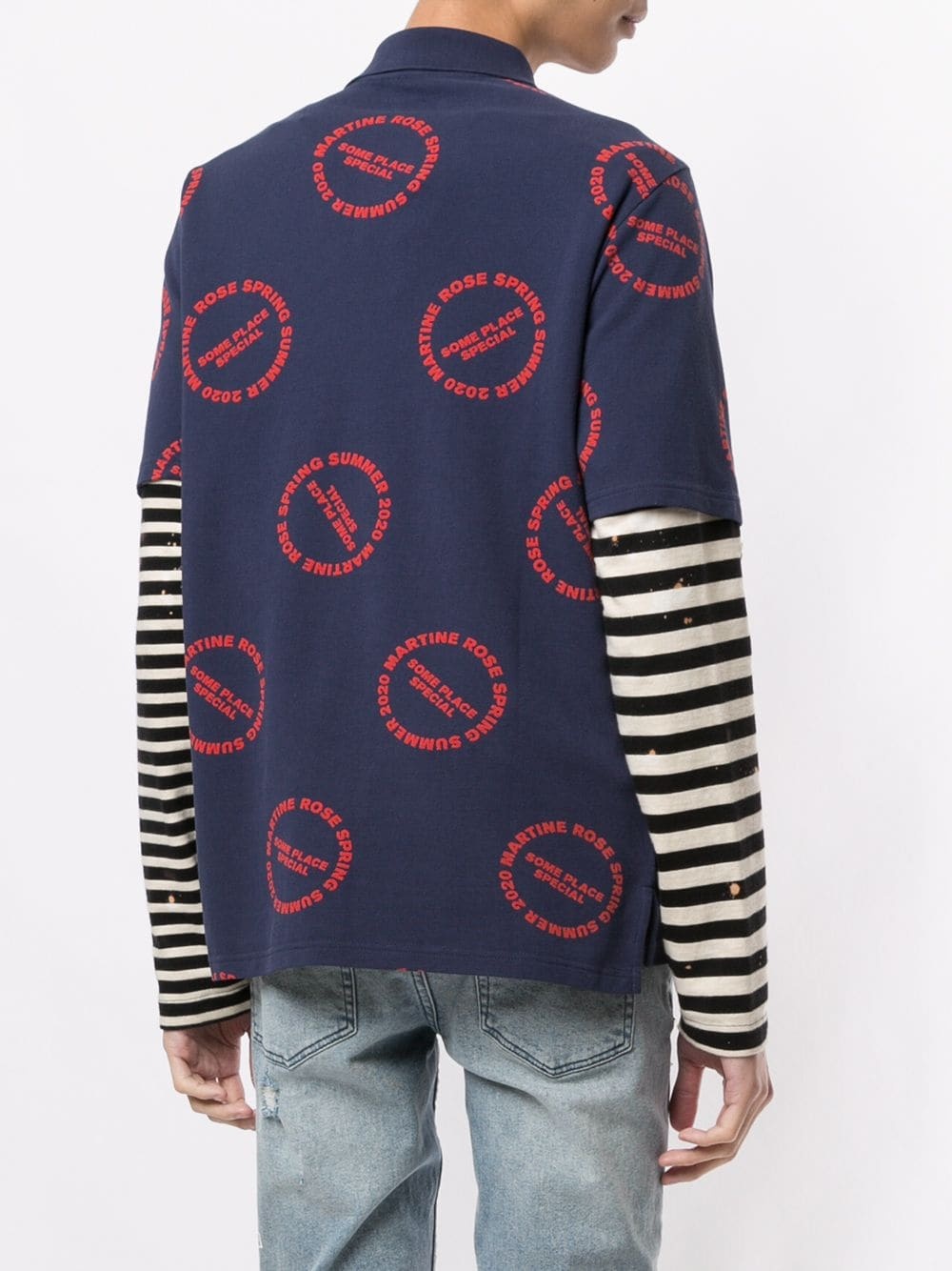 Baba logo print polo shirt - 4
