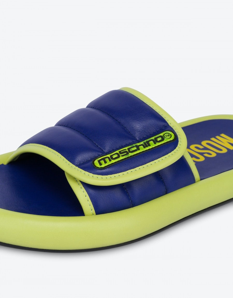 PUFFY CALFSKIN SANDALS - 4