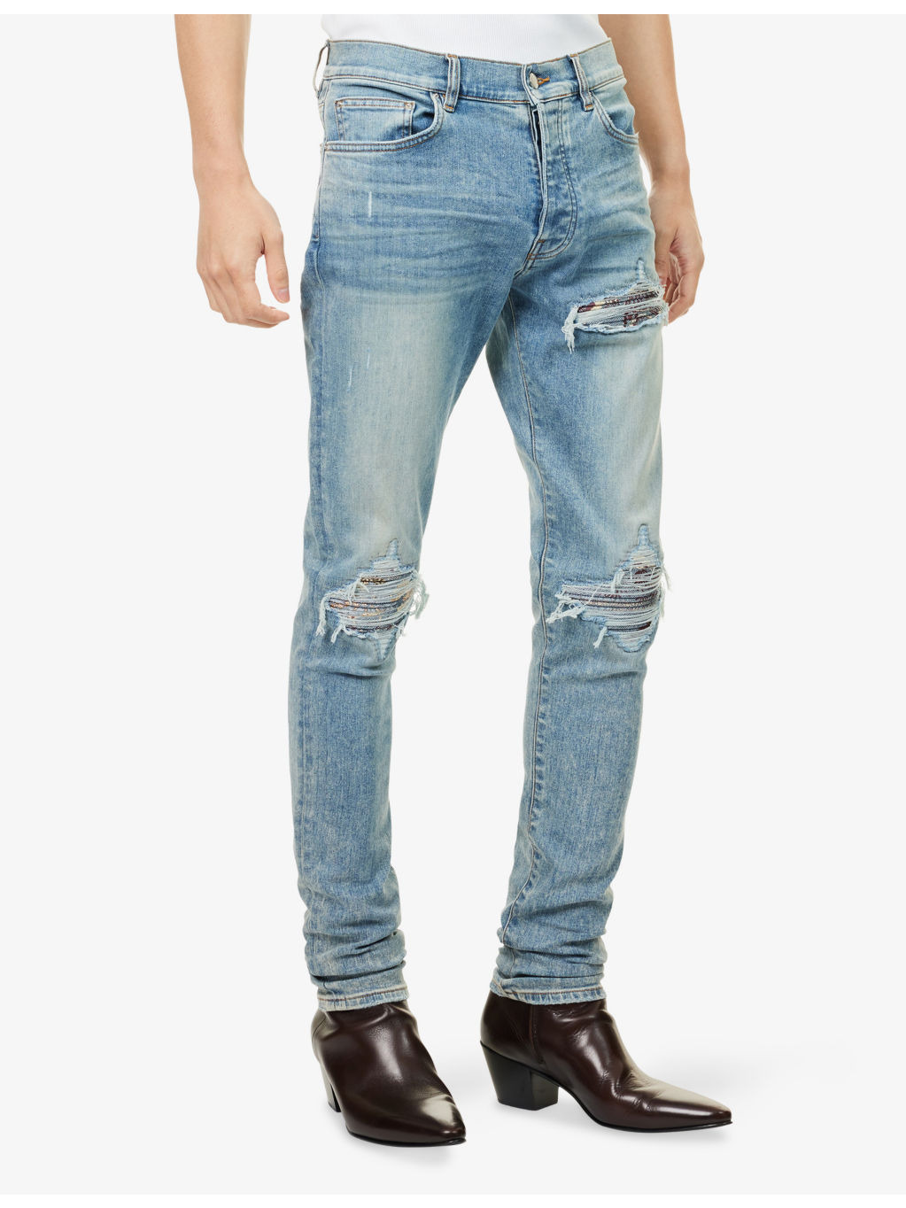 Crane MX1 Tapered-Leg Stretch-Denim Blend Jeans - 3