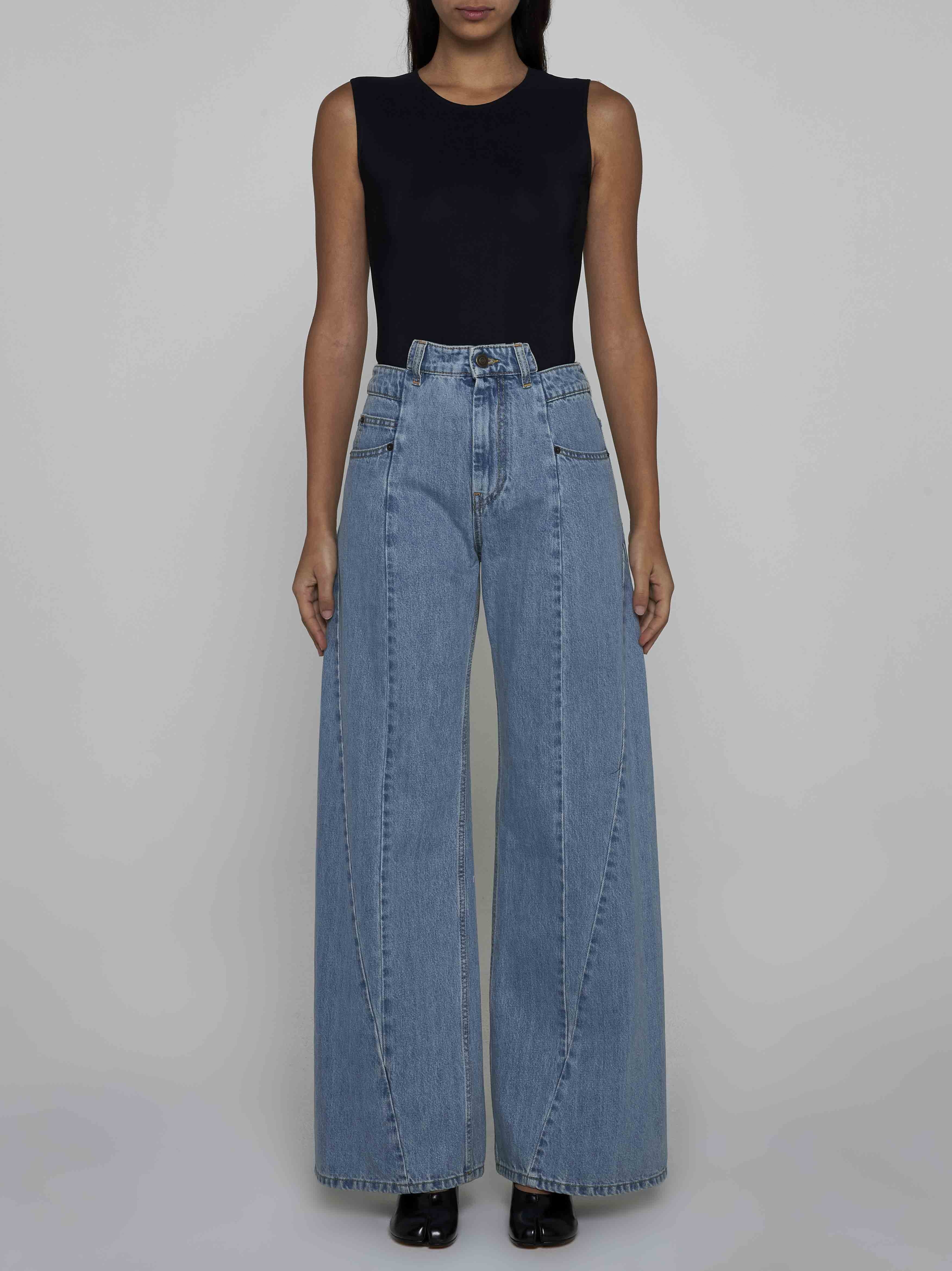 Spliced side-leg jeans - 2