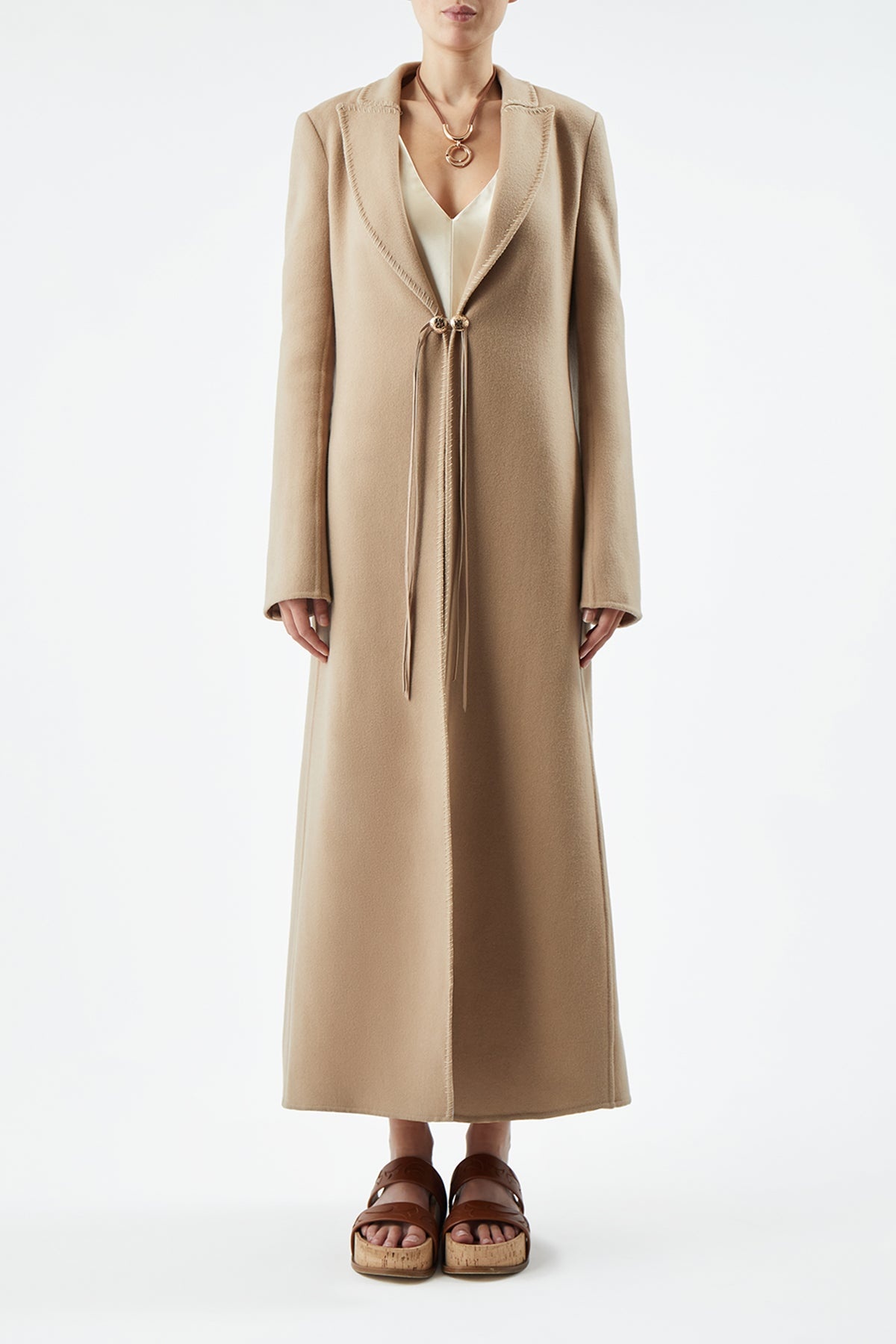 Dutton Trench Coat in Recycled Cashmere - 3